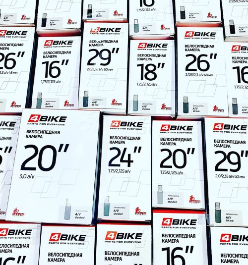 Поступление недорогих велокамер 4Bike!