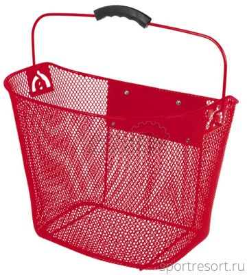 Корзина на руль Ventura (съемная) красная 431713