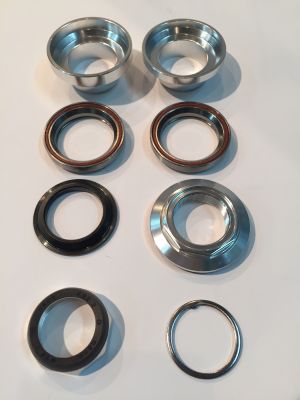 Рулевая колонка Neco H671 (1", резьба) Silver