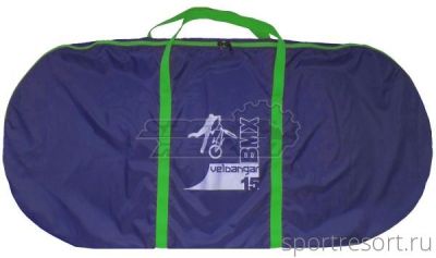 Чехол для велосипеда Veloangar №15 (для детских) Синий с зелеными элементами Veloangar №15