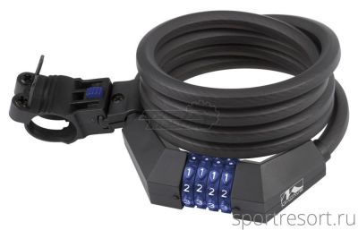 Велозамок M-Wave 12х1800 мм (кодовый) 5-233853