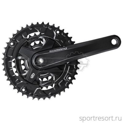 Система Shimano Altus FC-M351 9ск (Квадрат, 42/32/22T, 175 mm, черная)
