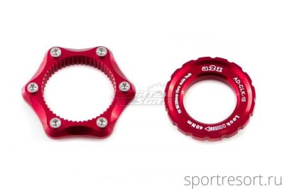 Адаптер a2z Center Lock - 6 Bolts for E-Thru 15/20mm Red