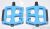 Педали HF HF-862 MTB Blue