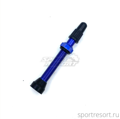 Ниппель для бескамерных колёс E2B F/V-44mm Blue (1шт)