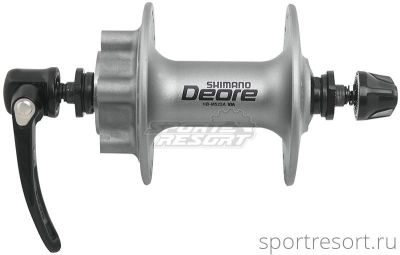 Втулка передняя Shimano Deore HB-M525 (36H, серебро)
