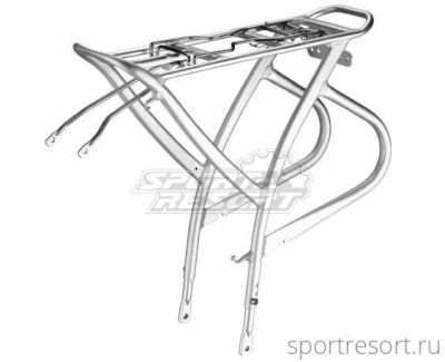 Велобагажник Massload CL-540-1 Silver (до 40 кг) CL-540-1 Silver