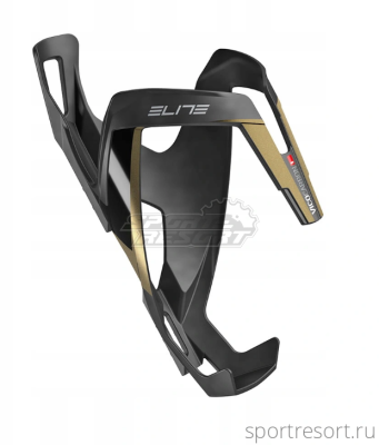 Флягодержатель Elite Vico, карбон, золотой рисунок EL0156156