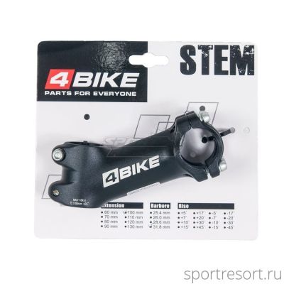 Вынос 4Bike TDS-D499A (1-1/8", 31.8, 100mm, 25°)