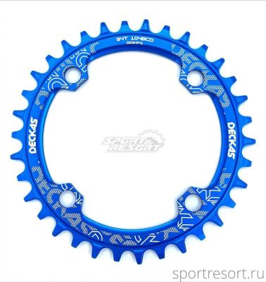 Звезда Deckas Narrow-Wide BCD104 34T Blue