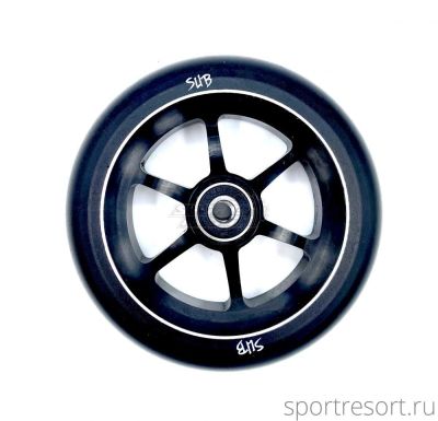 Колесо для трюкового самоката SUB ABEC9 120 мм алюминий черное (2) 00-180123
