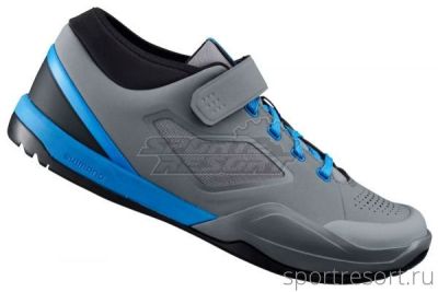Велоботинки Shimano SH-AM701 серый/голубой размер 45 ESHAM7PC450SG00
