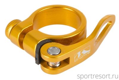 Хомут M-Wave Seat Clamp QR 31.8mm Gold