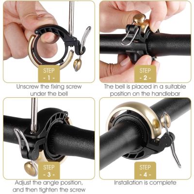 Звонок West Biking Retro Ring 80 DB gold WB-01