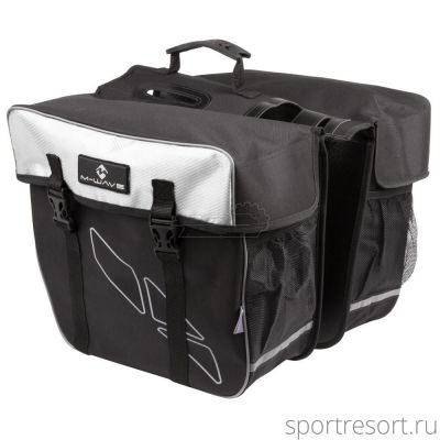 Велосумка на багажник M-Wave Amsterdam Double 30L Black/White  5-122802