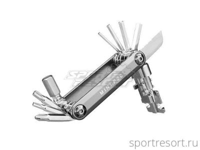 Набор инструментов TOPEAK MINI P20 FUNCTIONS Silver TT2582S
