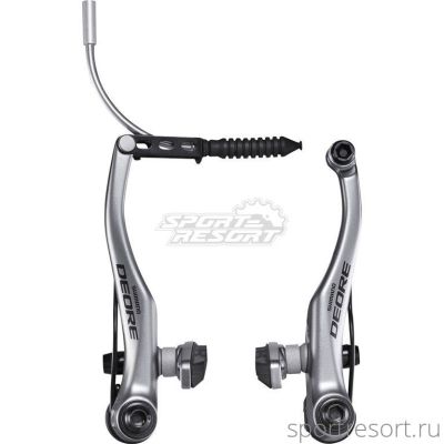 Тормоз Shimano Deore BR-T610 задний (серебро)