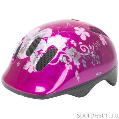Велошлем M-Wave KID-S Flower (S - 52-57cm) 731001