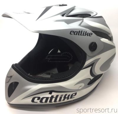 Велосипедный шлем Catlike DH GRAVITY Silver/White 