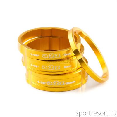Кольца проставочные a2z 3/5/8/10mm Gold