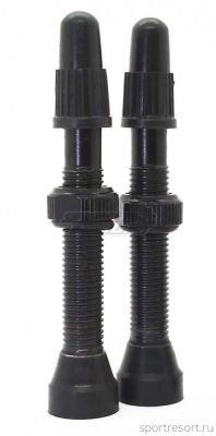 Ниппель бескамерный Colt Bikes 40 мм алюминий черный (пара)
