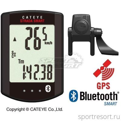 Велокомпьютер CatEye CC-RD500B STRADA SMART (с датчиком Speed/Cadence) CC-RD500B Strada Smart W/SPDCDC