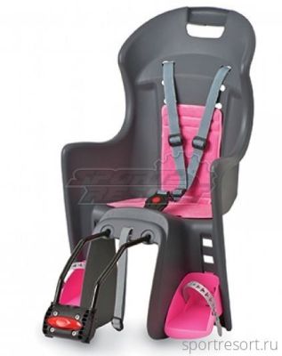 Велокресло Polisport Boodie FF Grey/Pink PLS8630400033