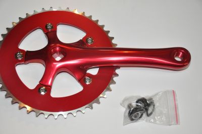 Шатуны SHUN SHING SS-8101 (44T/170mm) Red