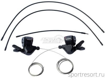 Манетки Shimano Deore SL-M590 (3х9ск, тросы и оплетка)