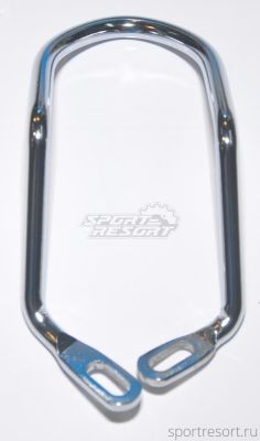 Защита заднего переключателя на раму 100 мм Хром NH-P09S