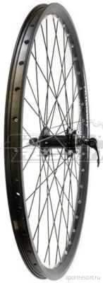 Колесо заднее Hogger 26" HL-18DB (135x10мм, под трещотку)