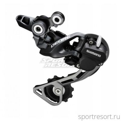 Переключатель задний Shimano Deore RD-M615 SGS (10ск, черный)