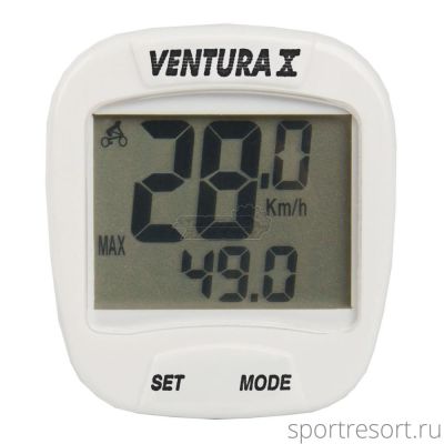 Велокомпьютер Ventura X Cycling Computer White 5-244554