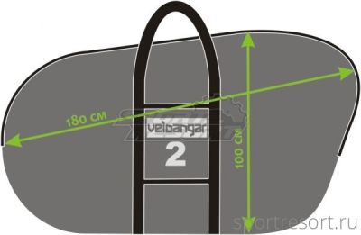 Чехол для велосипеда Veloangar №2 Синий с черными элементами Veloangar №2