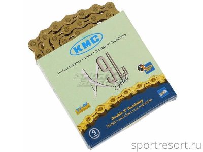 Цепь KMC X-9 L (9ск,116зв) Lite Gold