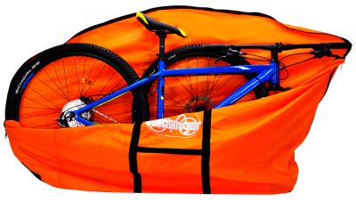 Чехол для велосипеда Veloangar №33 (с карманом под колесо) Синий с зелеными элементами Veloangar №33