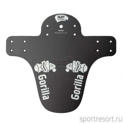 Крыло-щиток Gorilla короткое (белая графика) в шапке IP-GS-WIN