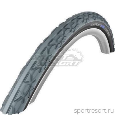 Покрышка Schwalbe DOWNTOWN 24x1 3/8 K-Guard HS342 серо-черная