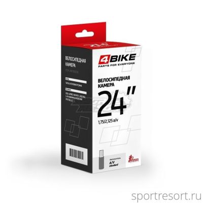 Велокамера 4Bike 24x1.75-2.1 (47/57-507) A/V
