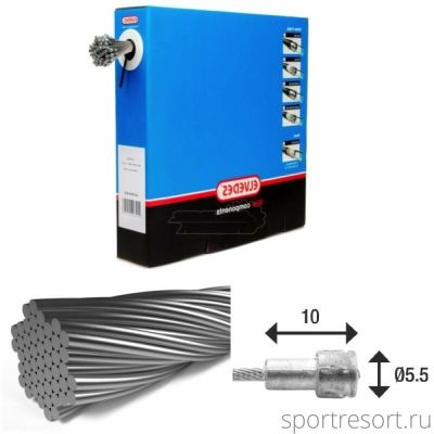Трос тормоза ELVEDES Road Inox 1.5х2000 mm 49 жил (1 шт)