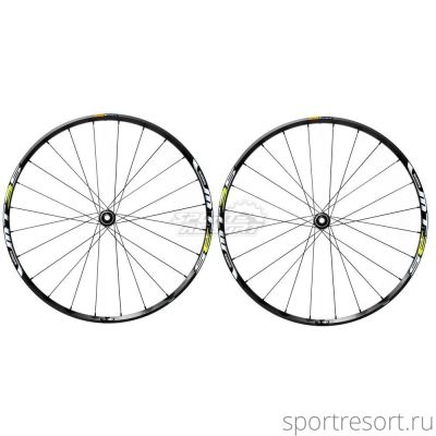 Колеса Shimano Non-Series WH-MT35 '27.5 (QR, черный/лайм лого)