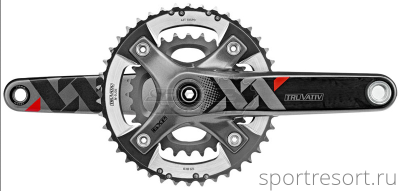Система Truvativ XX (42/28T, 2x10sp, BB30, 175mm) без звезд