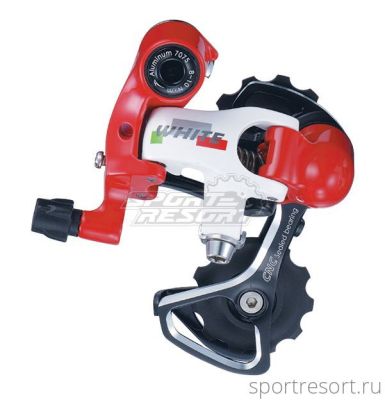 Переключатель задний Microshift White RD-R67 SR (9/10ск, Short Cage)