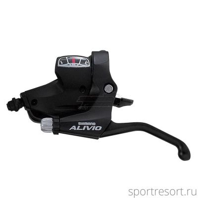 Ручка Dual Control Shimano Altus ST-M410 (3ск, 1800 мм, черная)