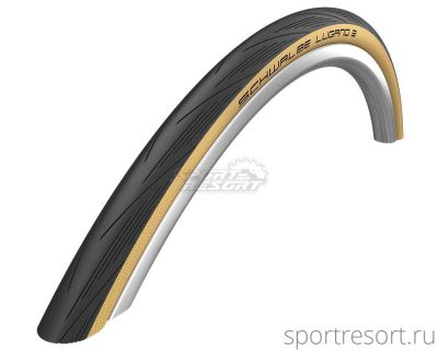 Покрышка Schwalbe LUGANO II 700x25C K-Guard HS471 Black/Beige