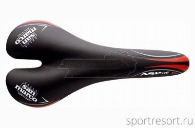 Седло Selle San Marco Aspide FX Avio Tube Titan Black/Red