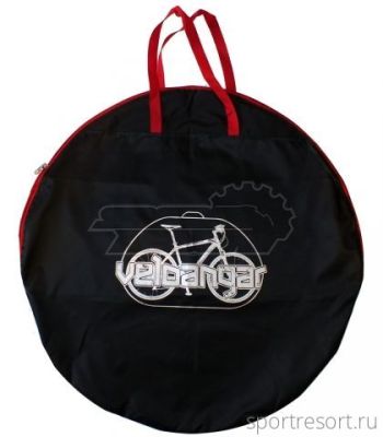 Сумка-чехол для колеса Veloangar №5 Черный с красными элементами Veloangar №5