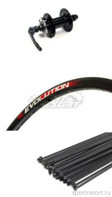 Колесо переднее 26" EVOLUTION двойной обод, пром.подшипники