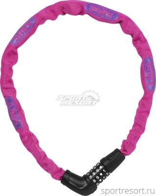 Велозамок ABUS Steel-O-Chain 5805C/75 цепь с кодом (розовый) 05-0072497
