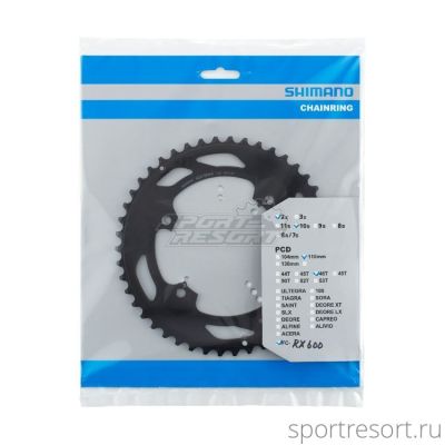 Звезда Shimano GRX 46T-NF BCD110 для FC-RX600-10